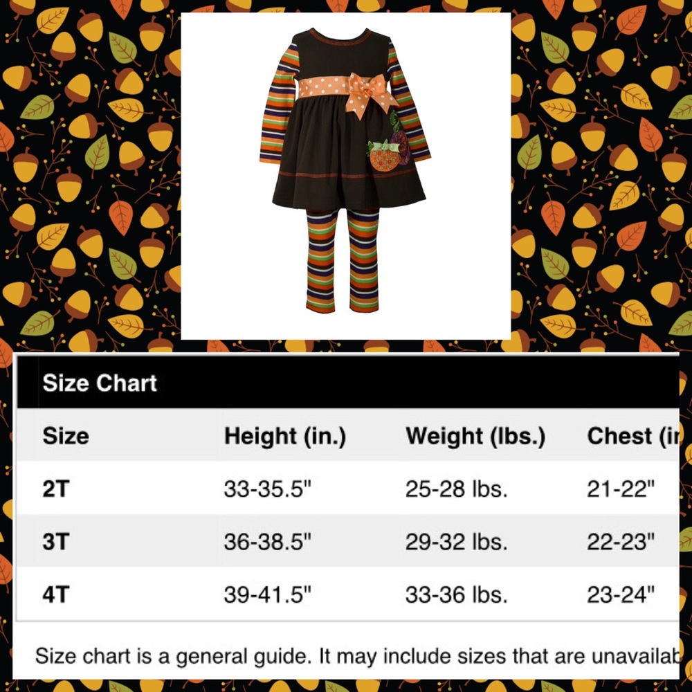 Toddler Girl Pumpkin Dress & Striped Leggings Set
